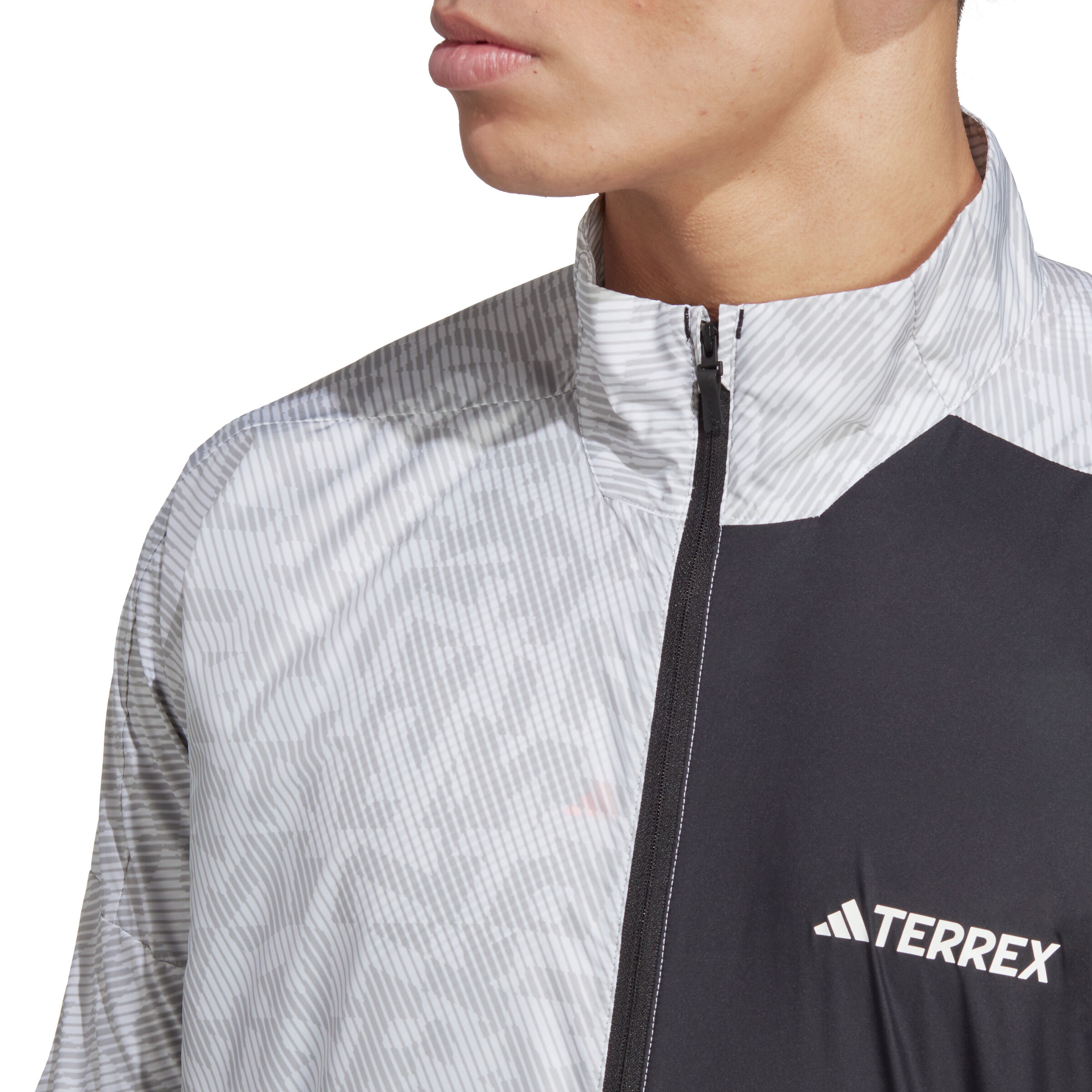 Trail Wind Laufjacke Herren - Weiß, Schwarz