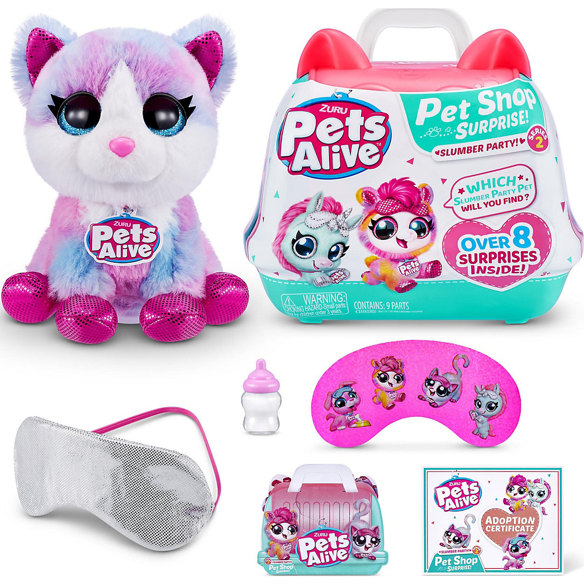 Pets Alive - Pet Shop Surprise Spielset Tierhandlung Serie 2 Katze Pyjamaparty
