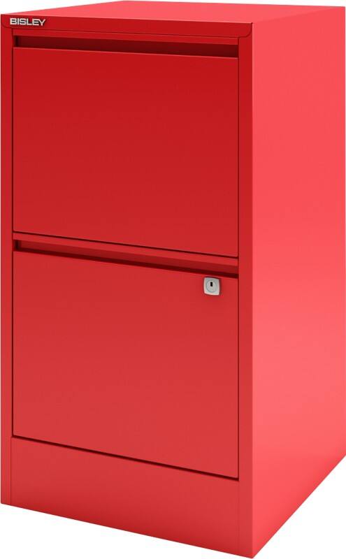 Bisley Home Hängeregistraturschrank Home 2 Schubladen Kardinalrot 413 x 400 x 672 mm