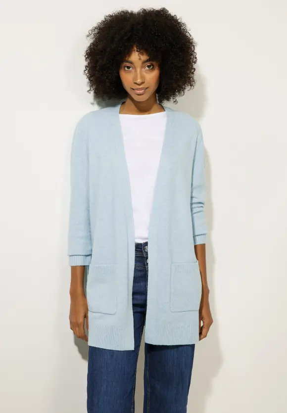 Street One Cosy Melange Strickjacke