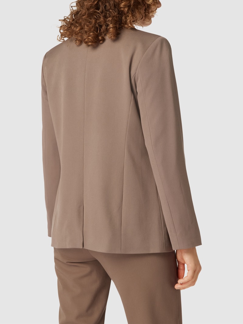 Blazer mit Paspeltaschen in taupe