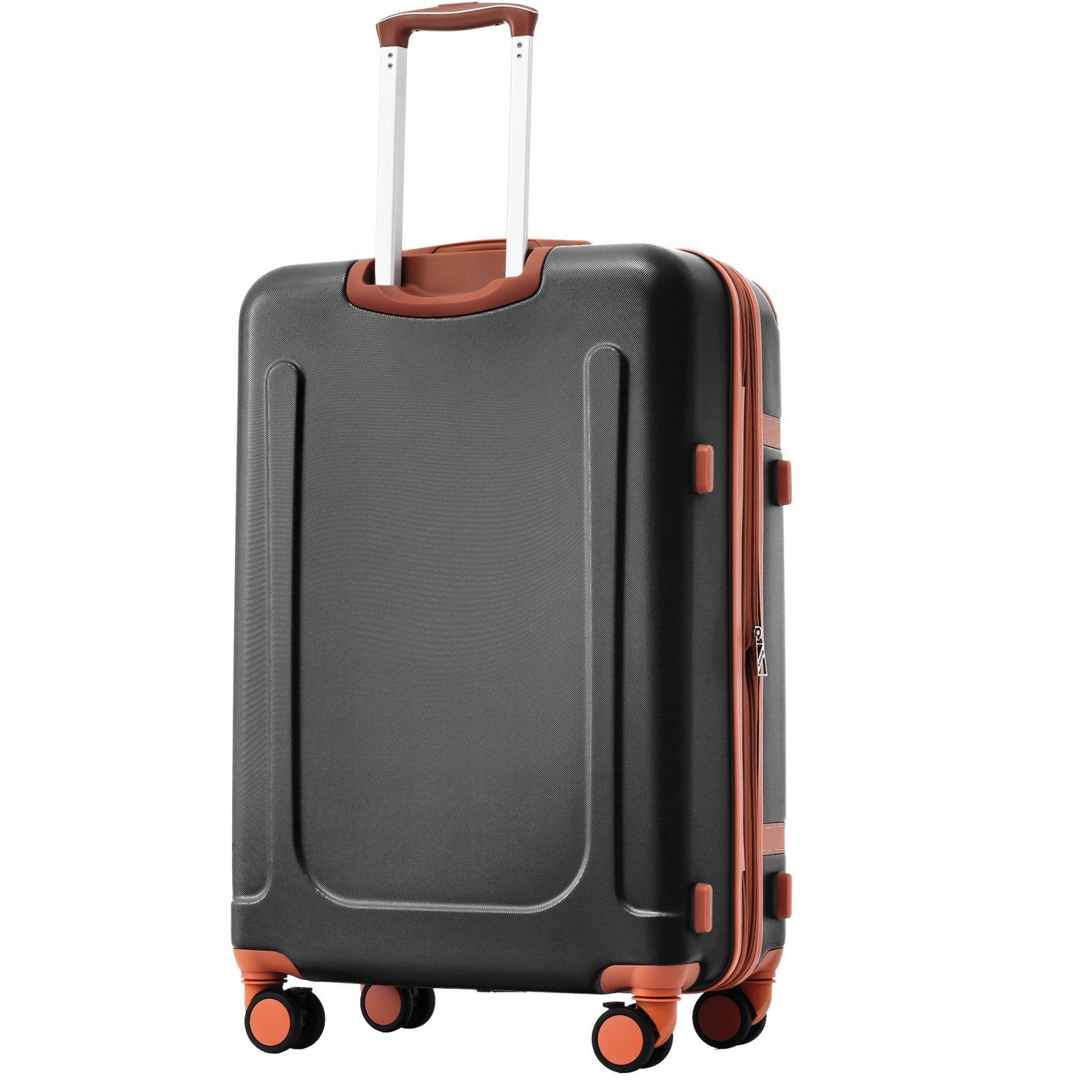 SEEZSSA Handgepäck-Trolley Hartschalen Koffer Trolley Rollkoffer Reisekoffer Leicht Handgepäck, Koffer mit TSA-Schloss Erweiterbar Teleskopgriff 77.5x50.5x30cm