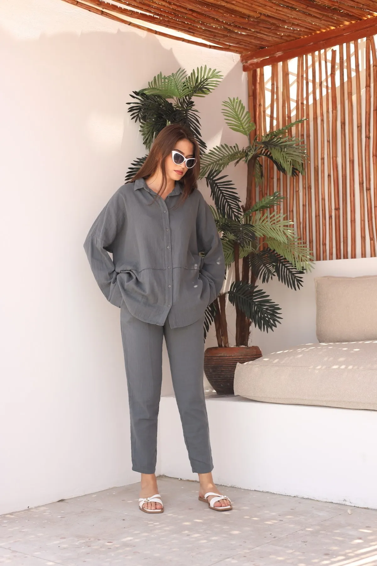 Laluvia  Zweiteiler - Grau - Regular Fit