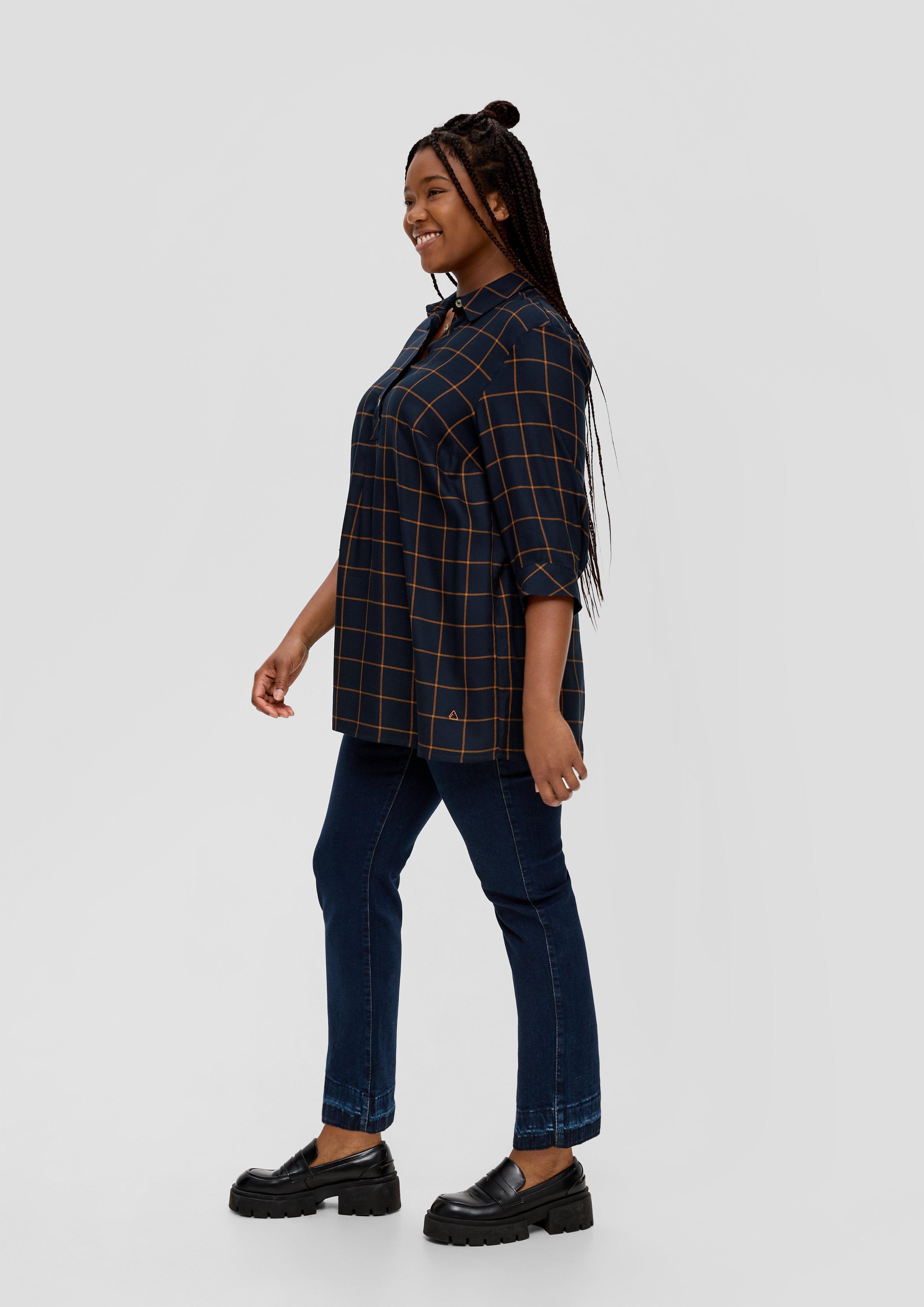 Karierte Bluse aus Viskose  2136286-59N0