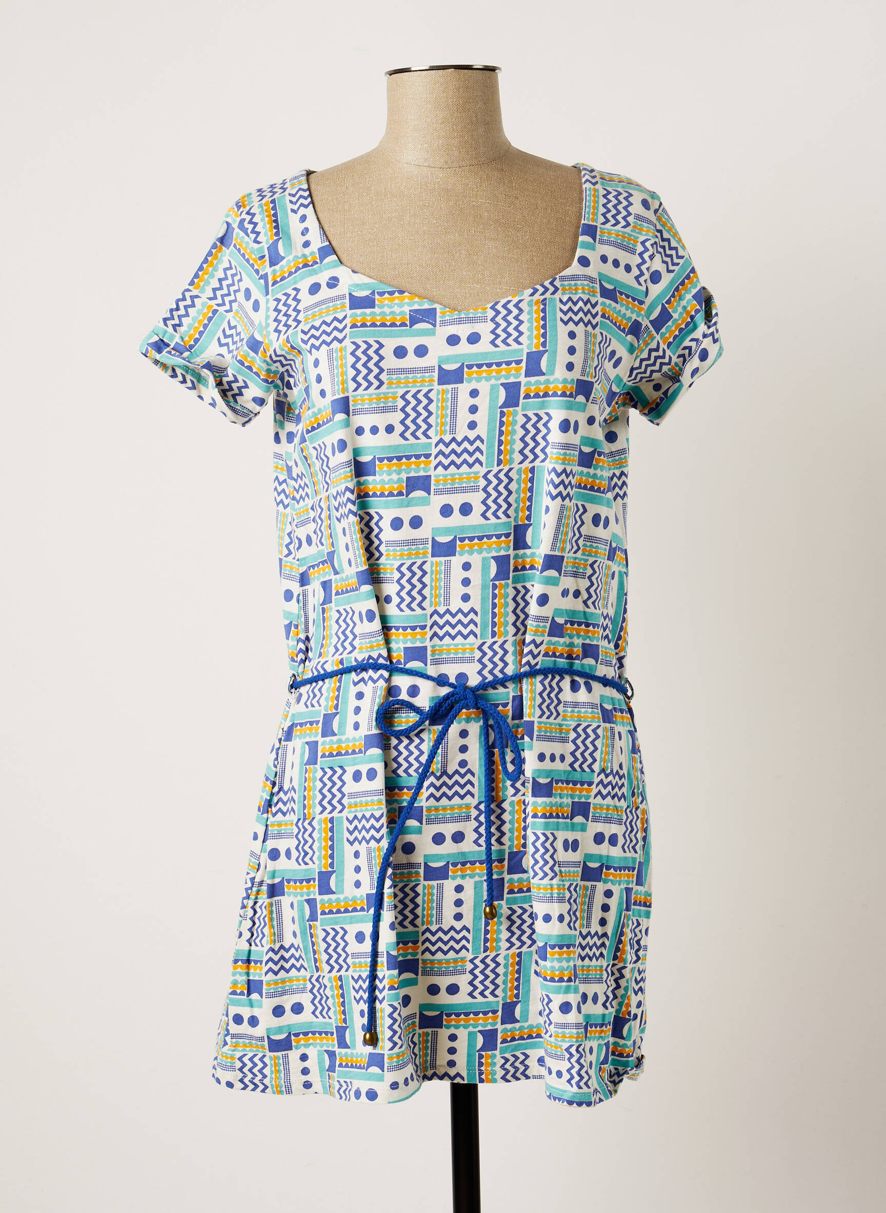 Princesse Nomade Tuniquemanchecourte Femme couleur bleu
