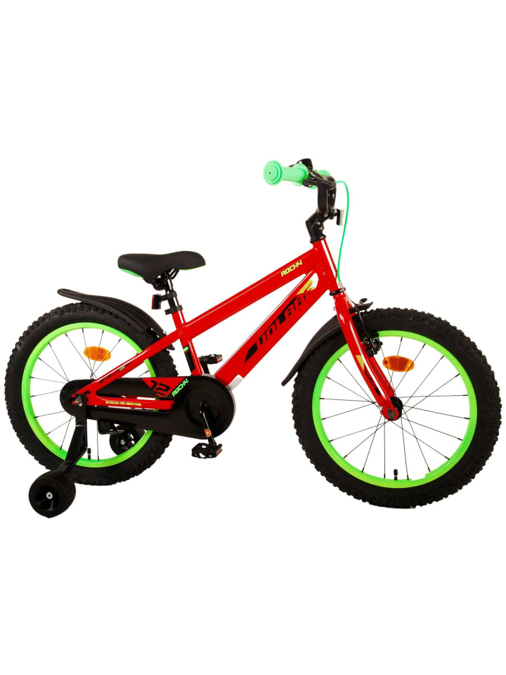 Volare Kinderfahrrad Rocky Fahrrad für Jungen 18 Zoll Kinderrad in Rot 4 Jahre günstig kaufen onesize