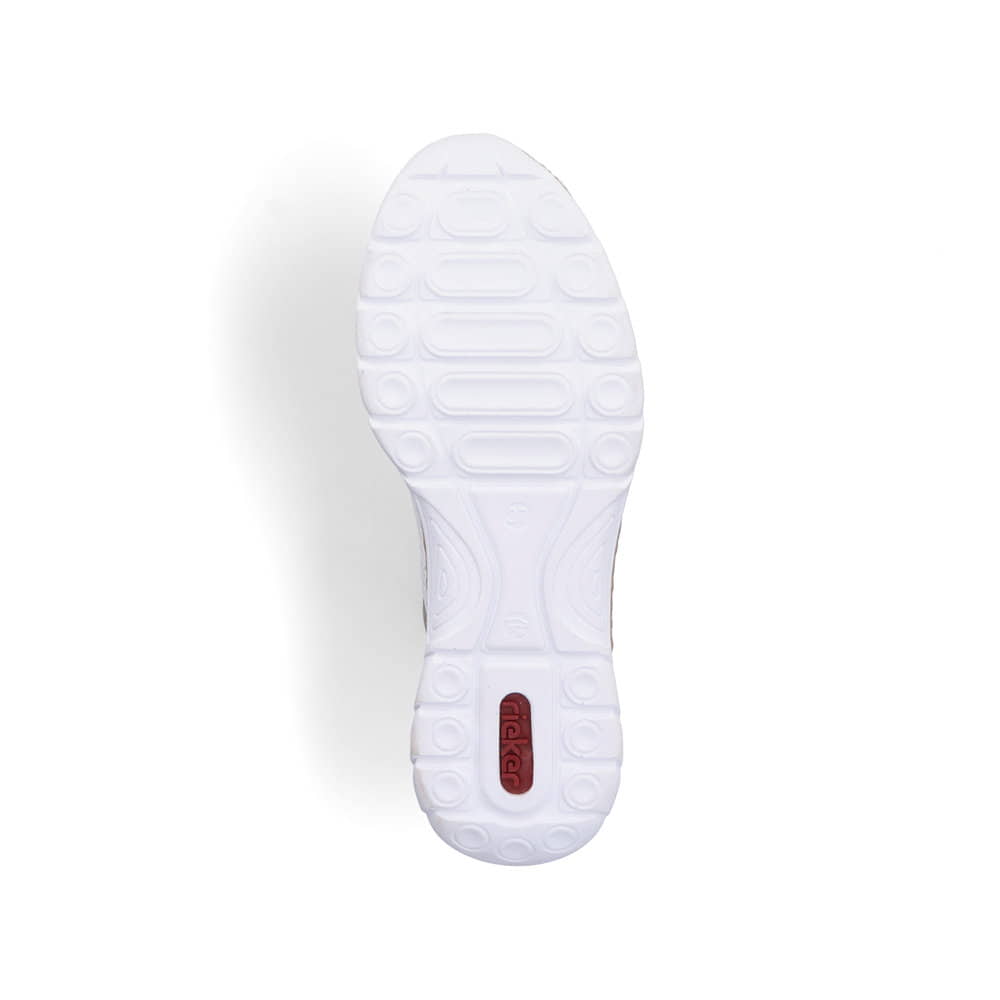 Rieker Damen Slipper sternenweiß-mintgrün