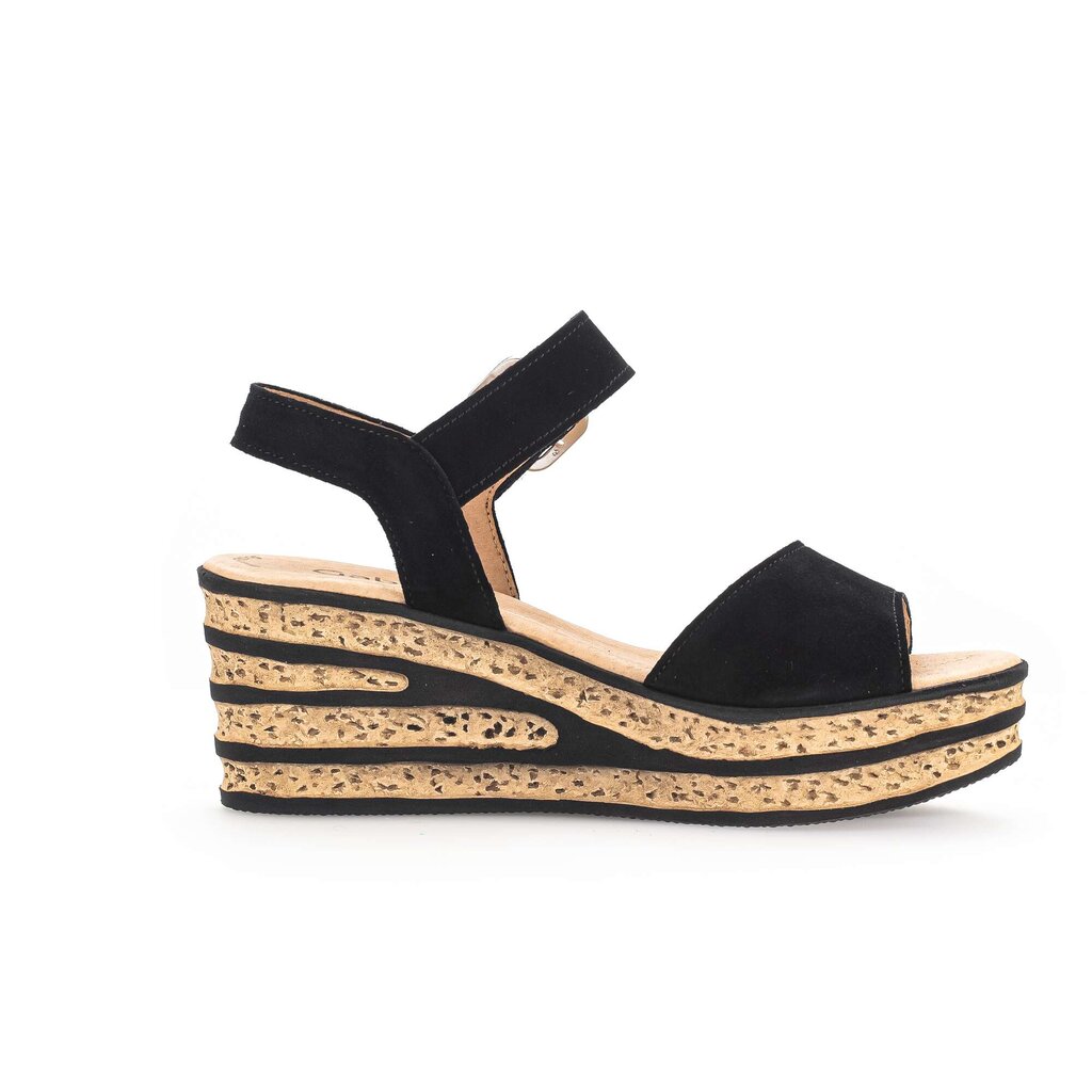 Gabor fashion Keilsandalette schwarz