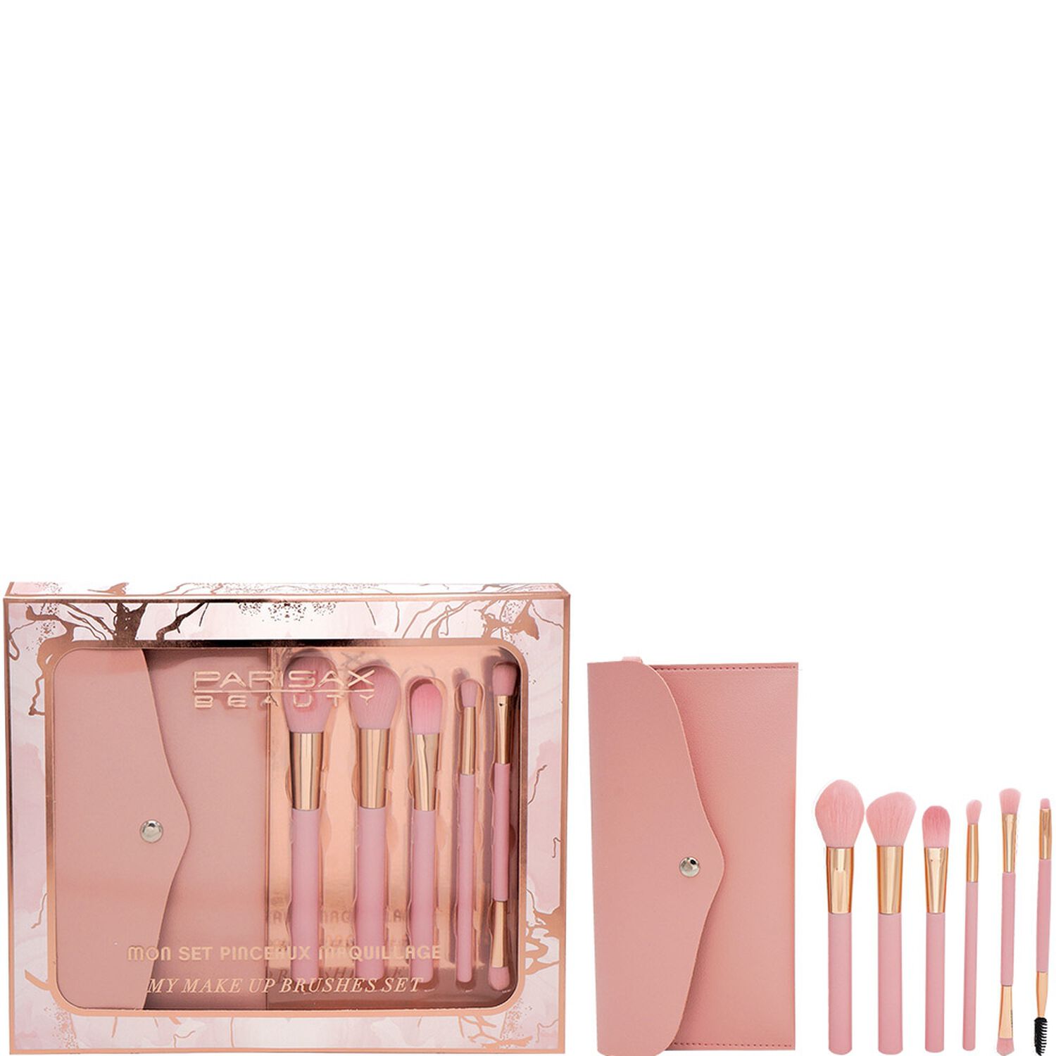 Parisax Accessoires Coffret Pinceaux maquillage et sa pochette