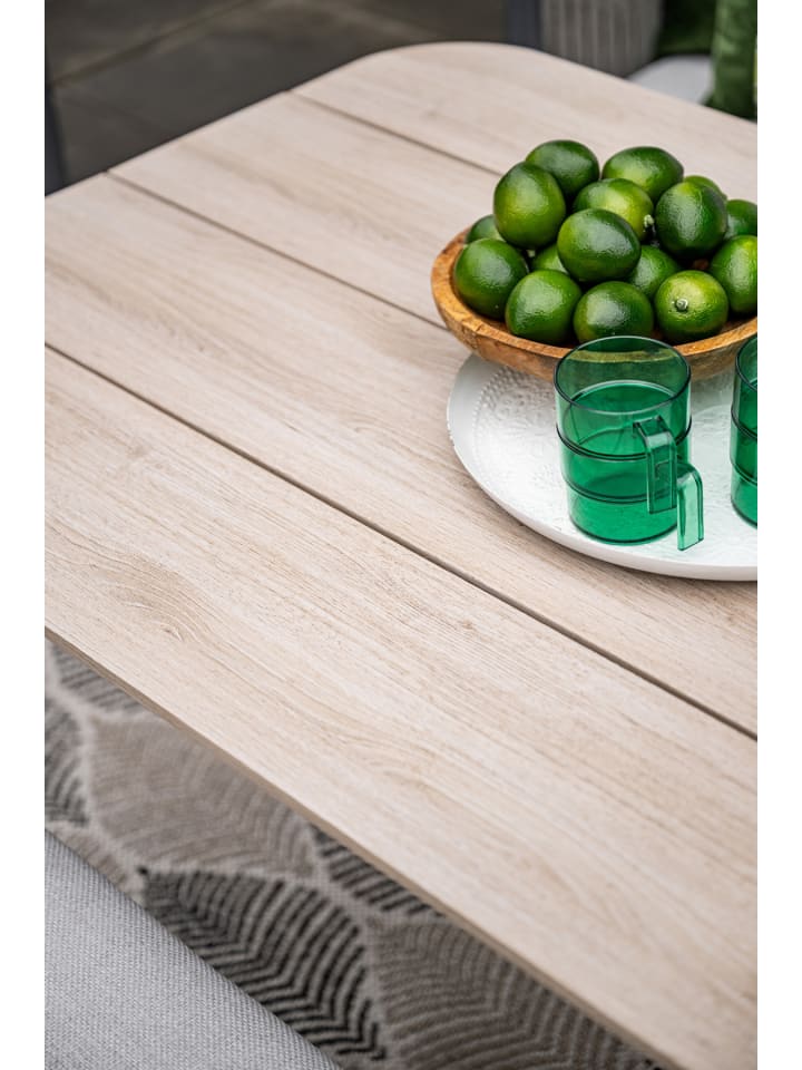 GMD Living Lounge Dining Gartenmöbel Sitzgruppe DIAMO mit Sportbank, Esstisch mit Vironwood günstig kaufen onesize