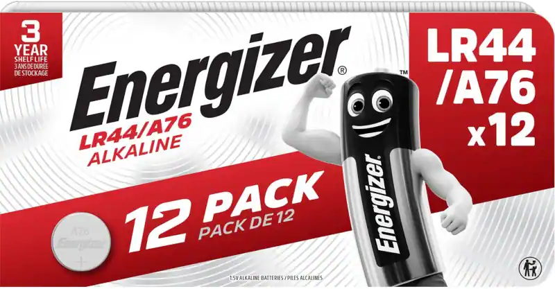 Energizer Knopfzelle Alkaline LR44 Alkaline 1.5 V 12 Stück