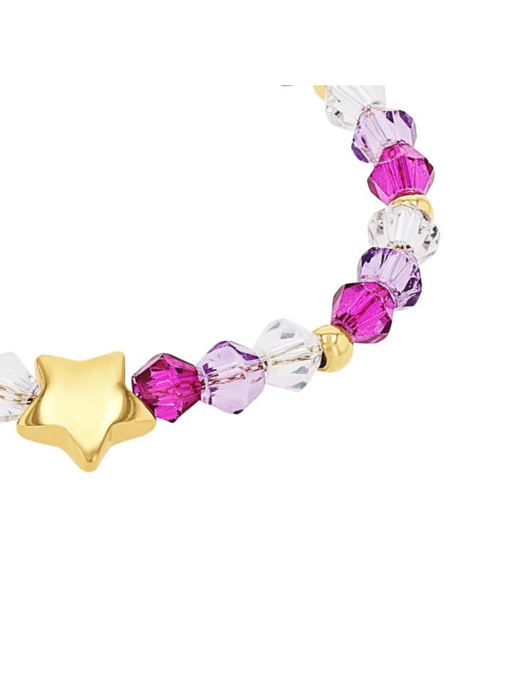 Prinzessin Lillifee Armband Edelstahl, IP Gold in Lila günstig kaufen 14 cm