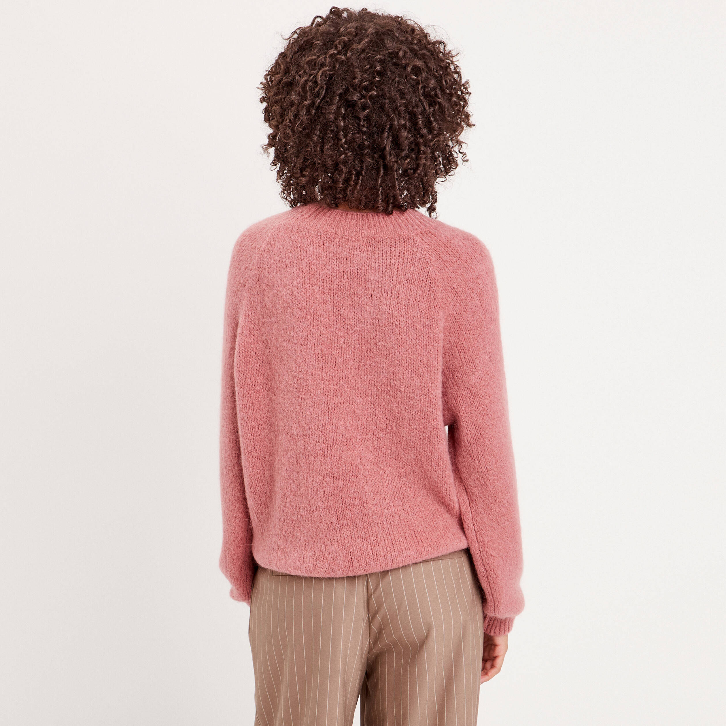 Pull manchse longues rose femme | Cache Cache