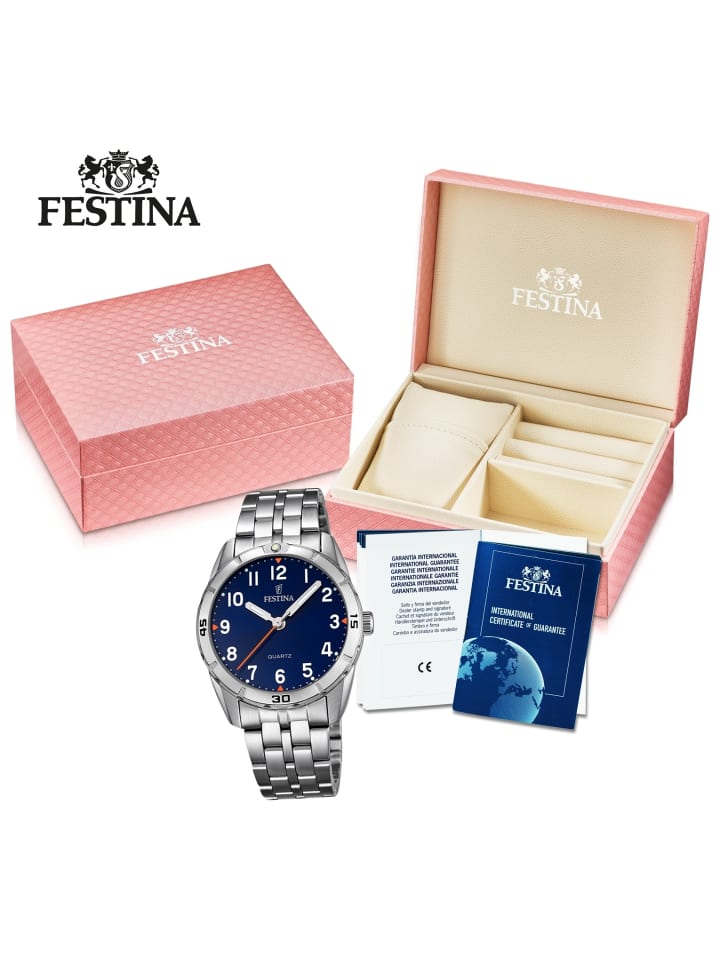 Festina Analog-Armbanduhr Festina Junior Collection silber mittel (ca. 33mm) günstig kaufen onesize