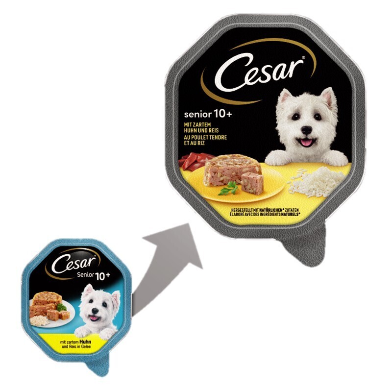 Cesar Hundenassfutter Cesar Senior 10+ 14x150g