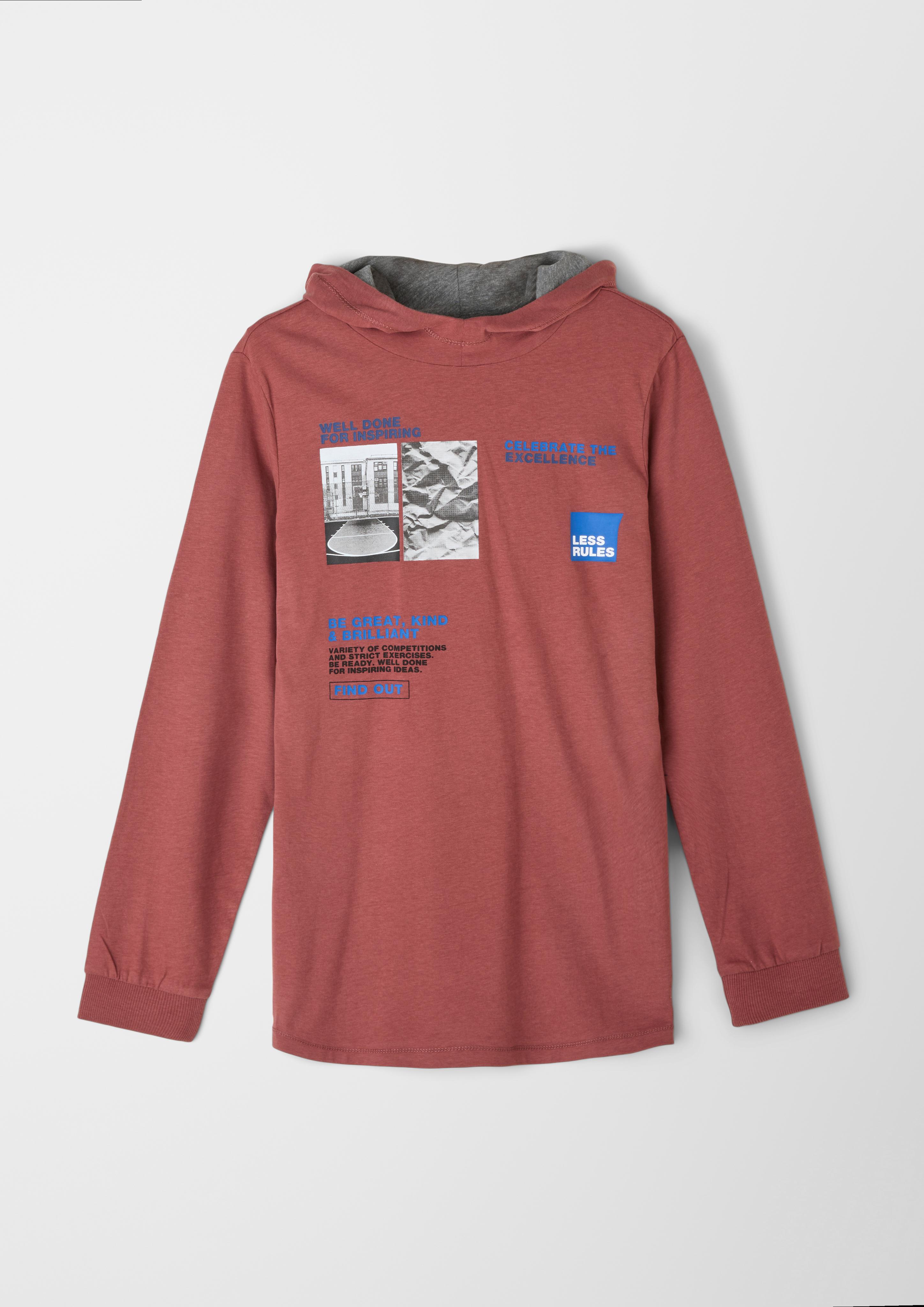 Longsleeve mit Kapuze  2118628-3854