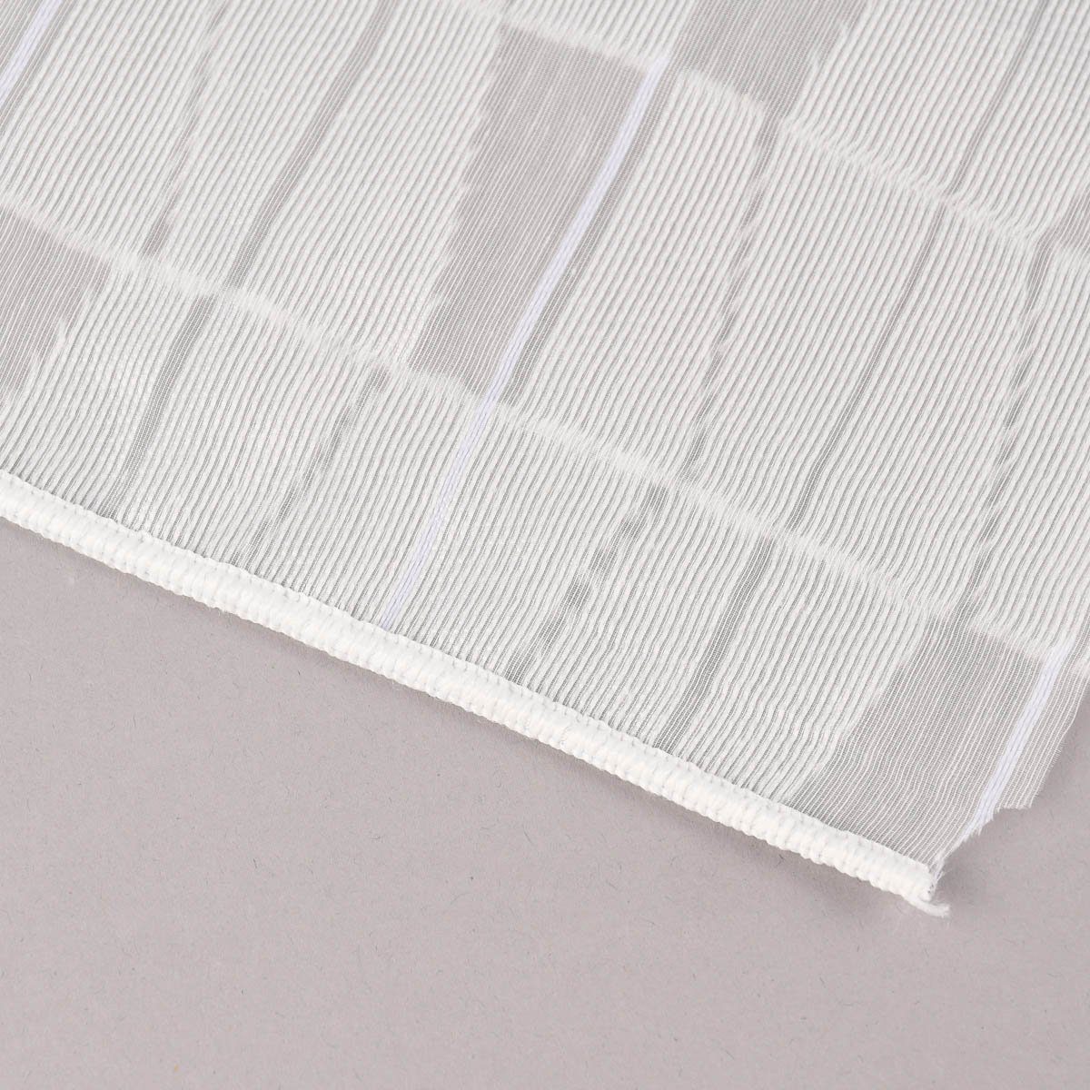 Meterware Rasch Textil Stores Scherli Rechtecke abstrakt weiß 300cm, halbtransparent, Kunstfaser, überbreit