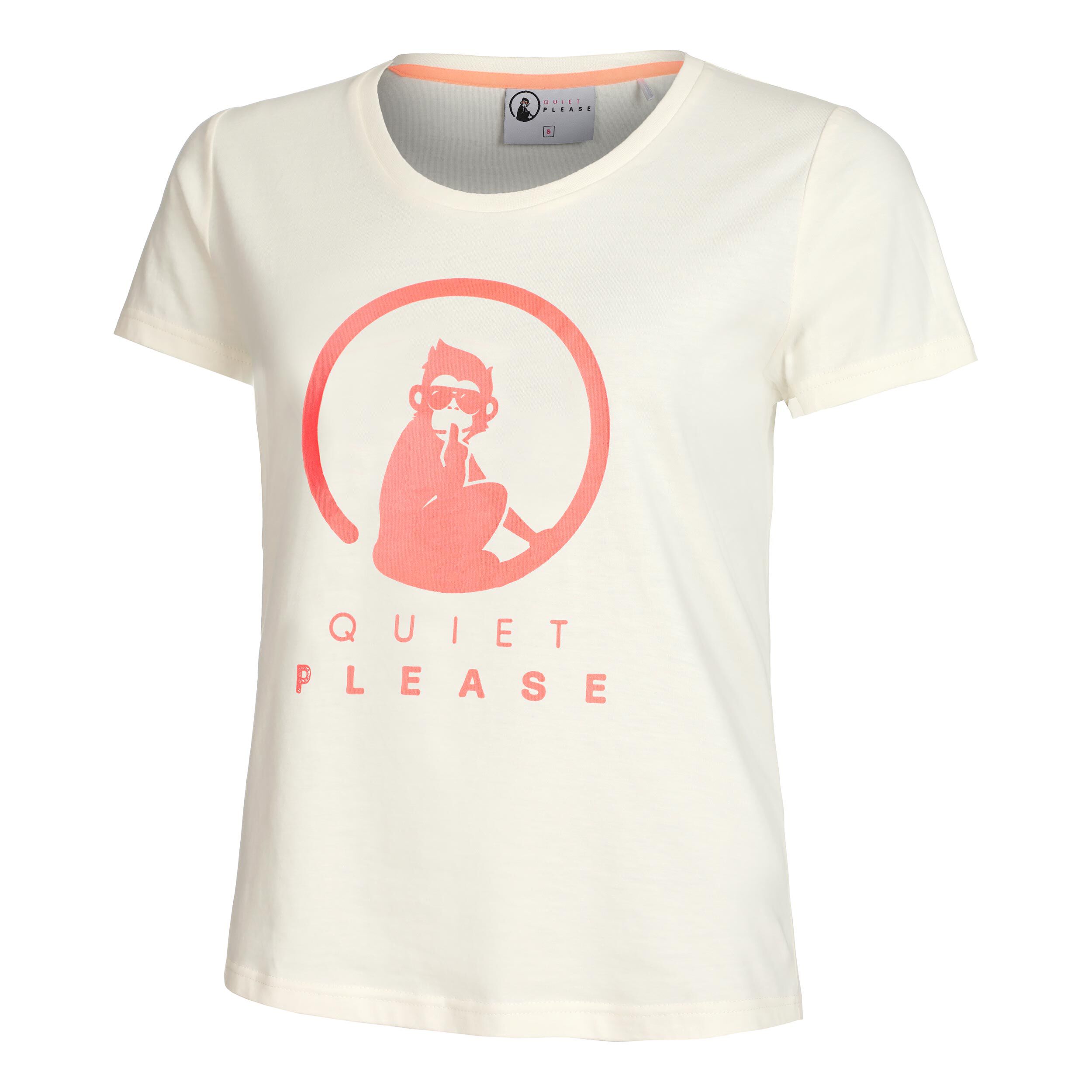 Crossroad Baseline T-Shirt Damen - Weiß, Altrosa