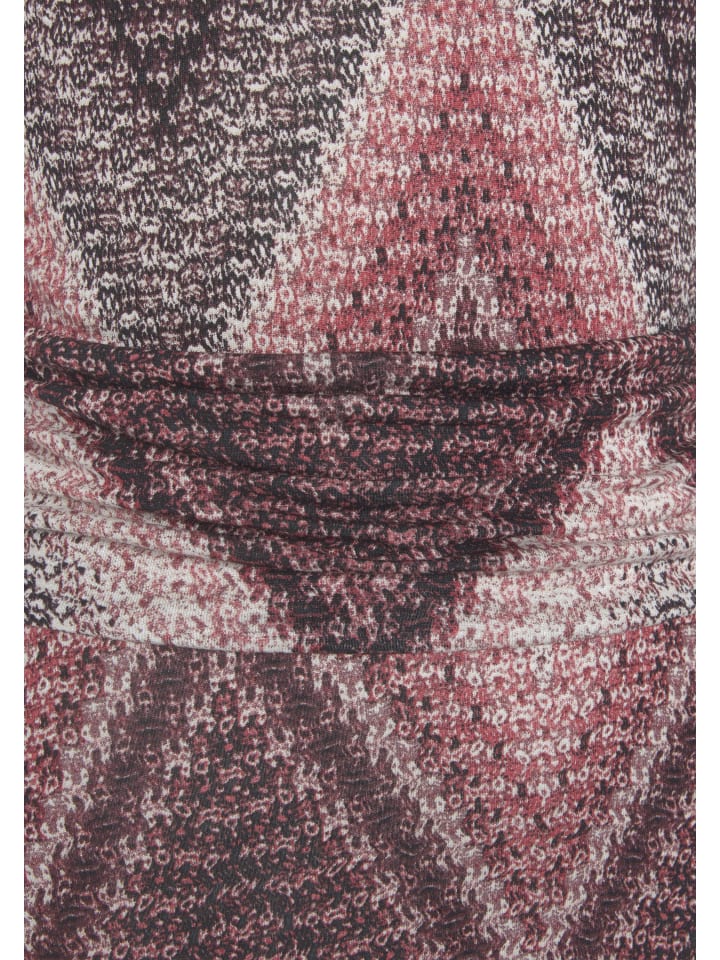 LASCANA Midikleid in sand-bordeaux günstig kaufen