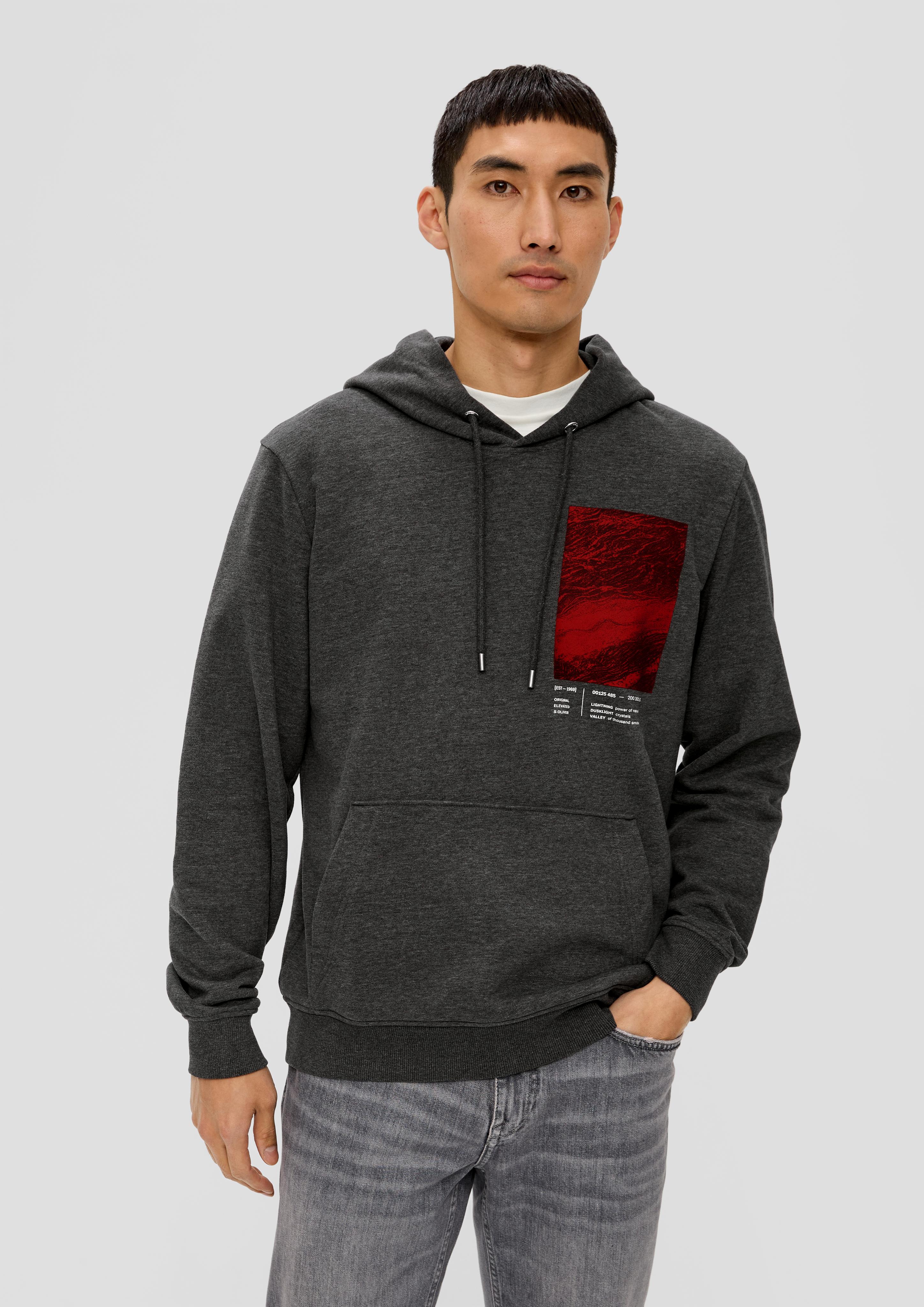 Kapuzen-Sweatshirt mit Frontprint  2138678-98D1