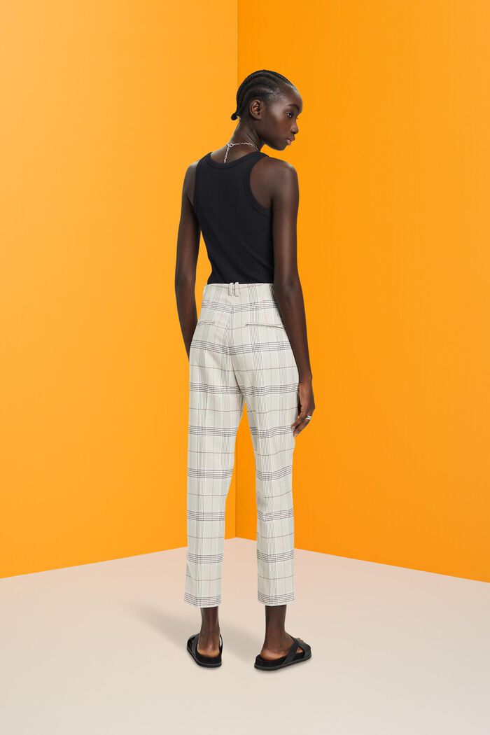 Karohose in Cropped-Länge