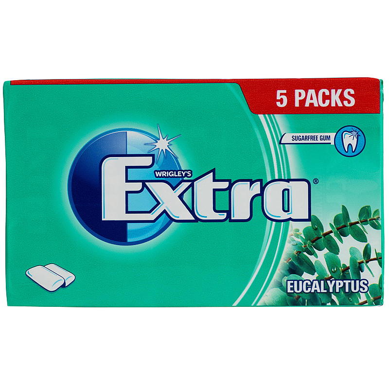 Extra Extra 5-pk 70 g, Eucalyptus