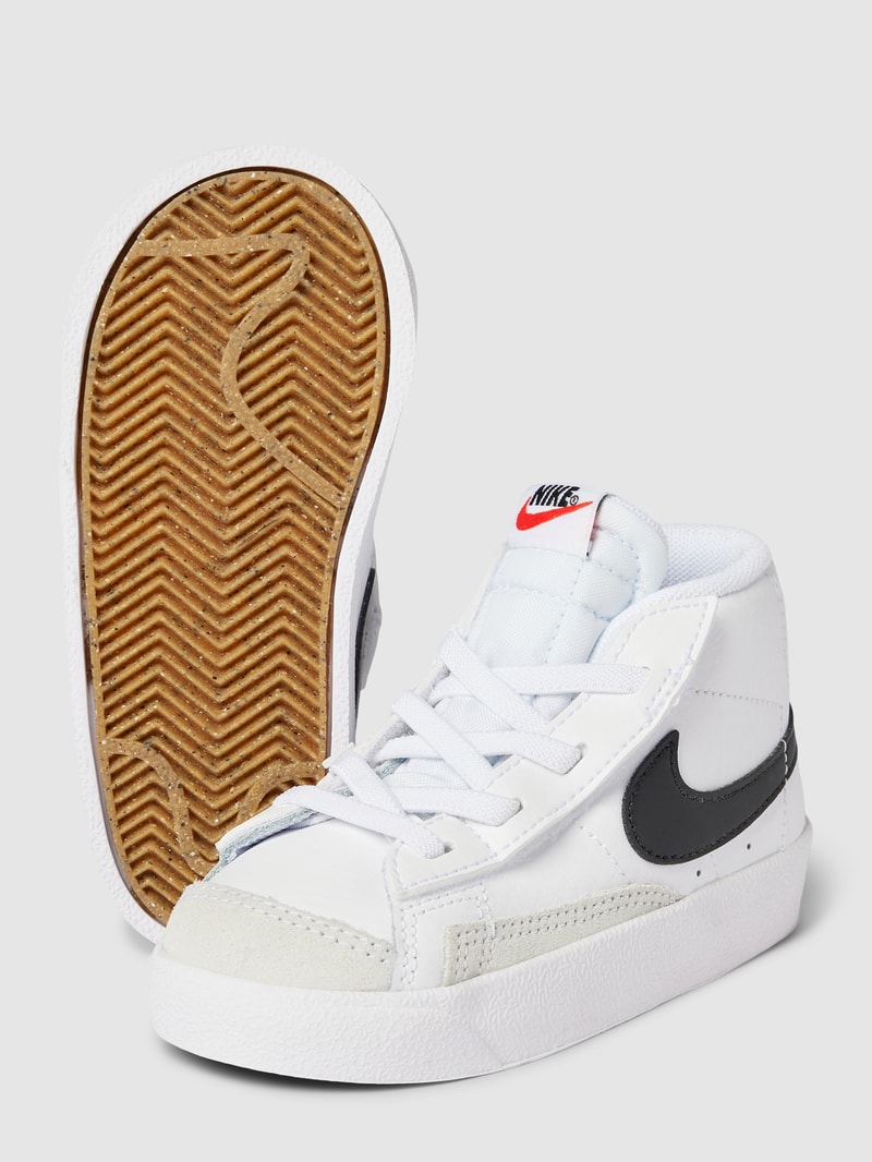 High-Top-Sneaker mit Label-Details Modell 'BLAZER' in weiß
