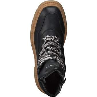 Tamaris Schnür Boots in schwarz