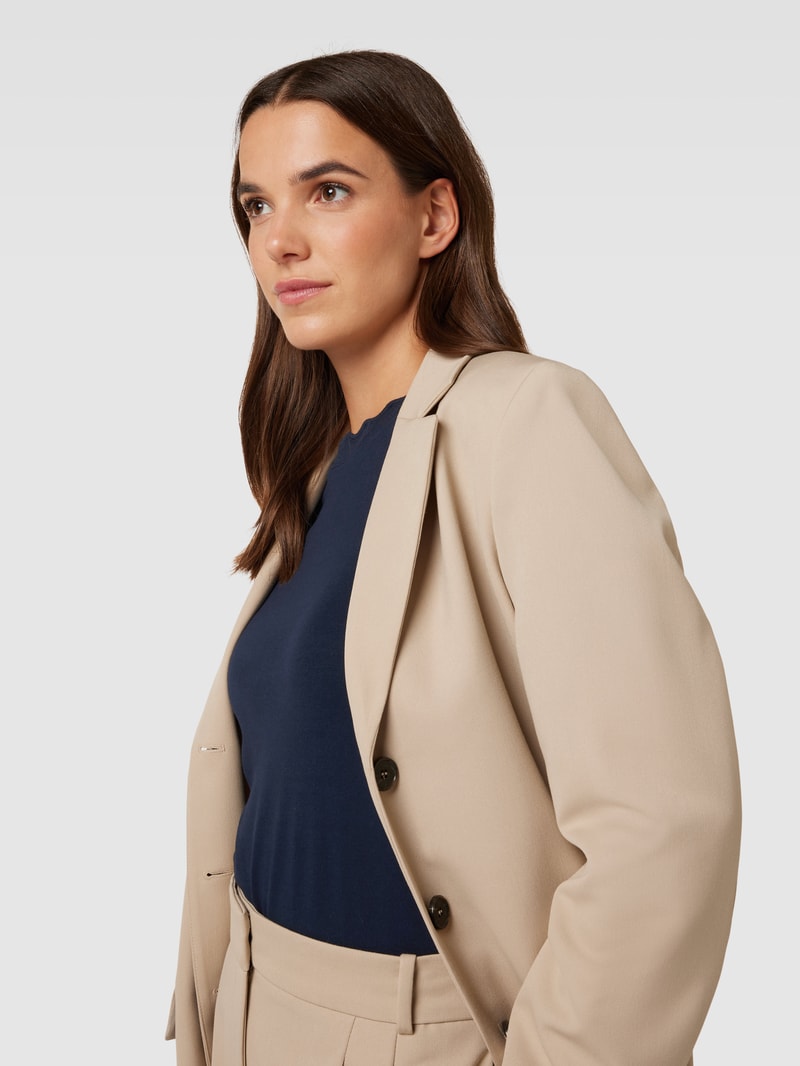 Longsleeve mit Rundhalsausschnitt in marineblau
