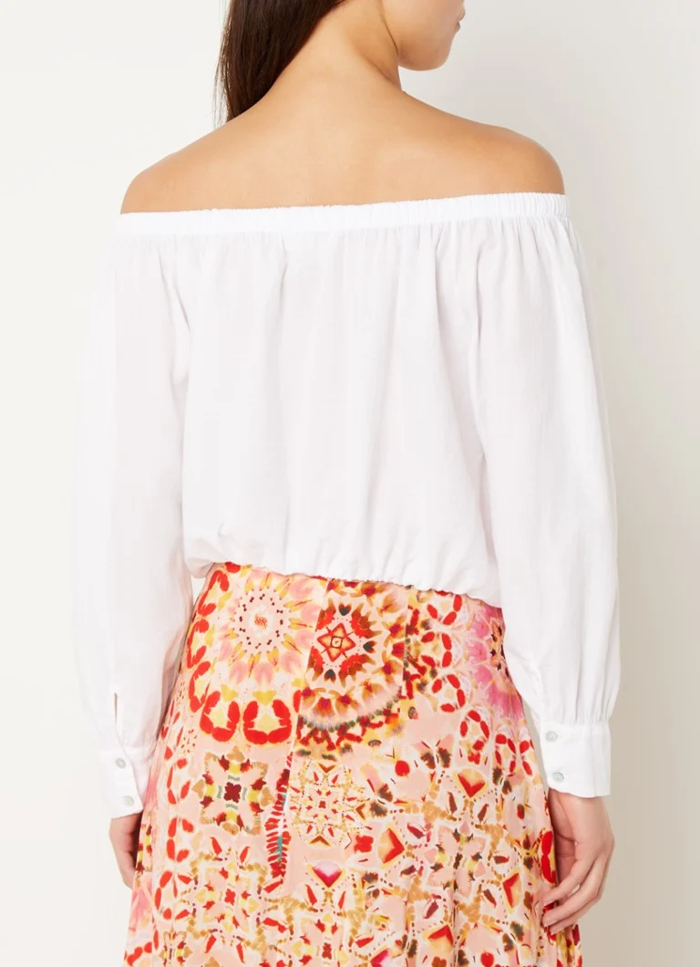 ba&sh Talena off-shoulder top with tie detail