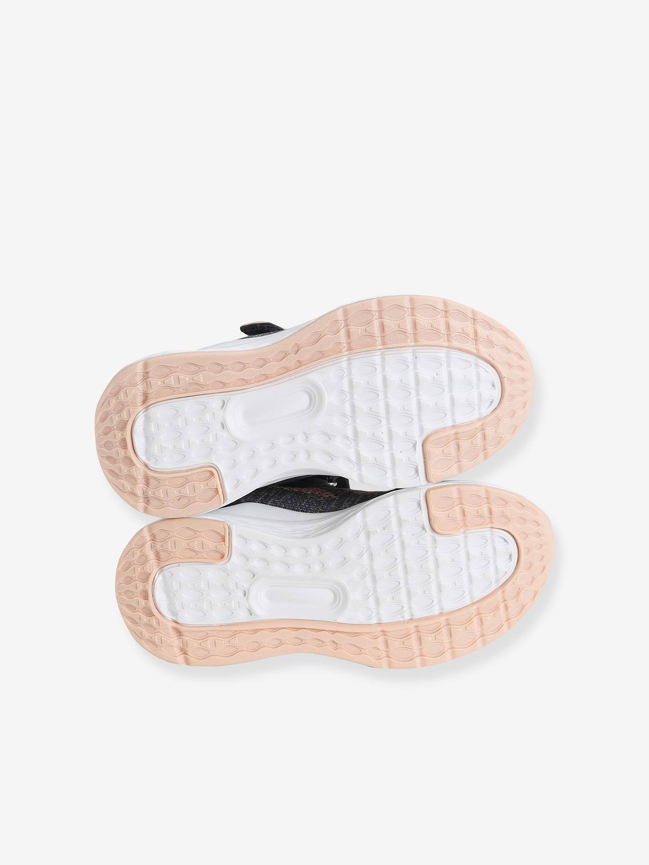 Baskets de sport éco-responsables fille gris/rose