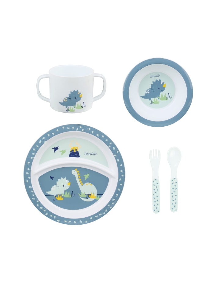 Sterntaler Geschirr-Set DINO Rexi in helles blau günstig kaufen onesize