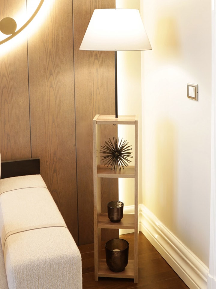 Opviq Standleuchte in Creme/ Braun - (H)150 cm günstig kaufen onesize