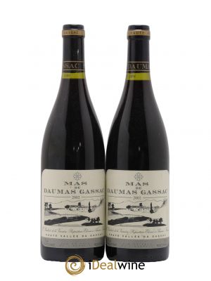IGP St Guilhem-le-Désert - Cité d'Aniane Mas Daumas Gassac Famille Guibert de La Vaissière  2002 - Lot de 2 Bouteilles