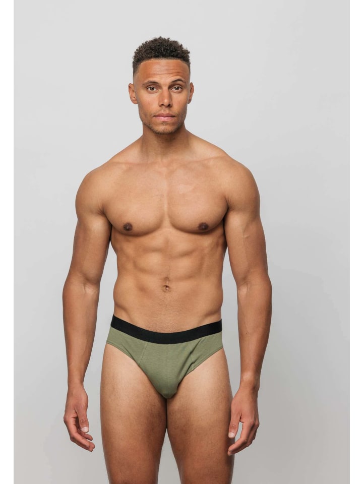 SNOCKS Herrenslips aus Bio-Baumwolle 6 Stück in Mix (Rot/Olive/Blau) günstig kaufen