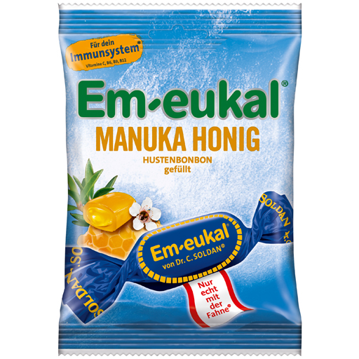 EM-EUKAL Bonbons Manuka-Honig gefüllt zuckerhaltig  75 g  Bonbons