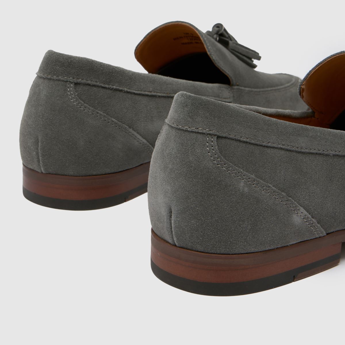 Schuh Ren – Grå loafers i mocka