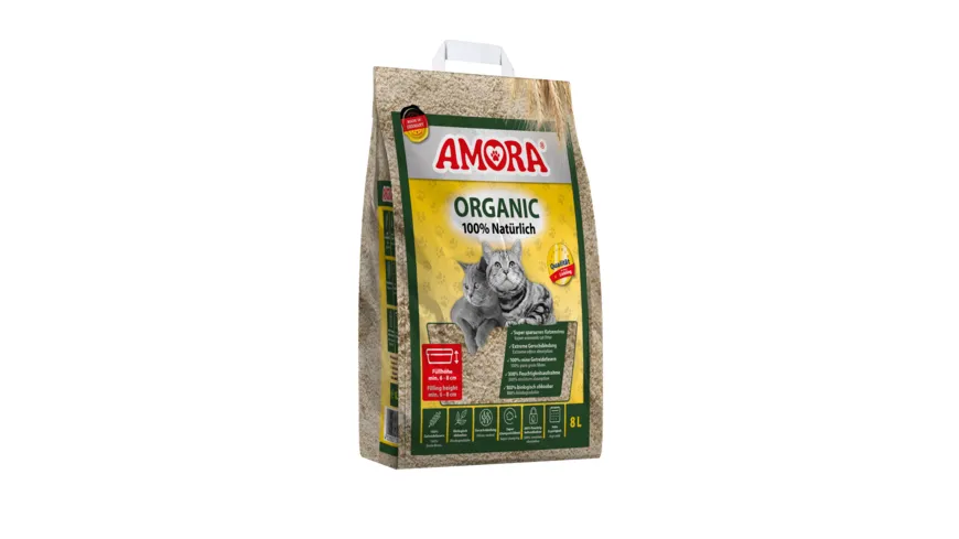 AMORA Katzenstreu Organic 8 l
