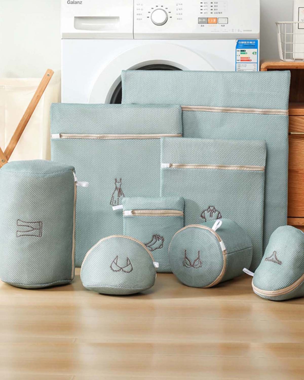 FIDDY Wäschenetz Wäschesack mit großem Fassungsvermögen, feinmaschiges Design,(8-St), Geeignet für den täglichen Gebrauch