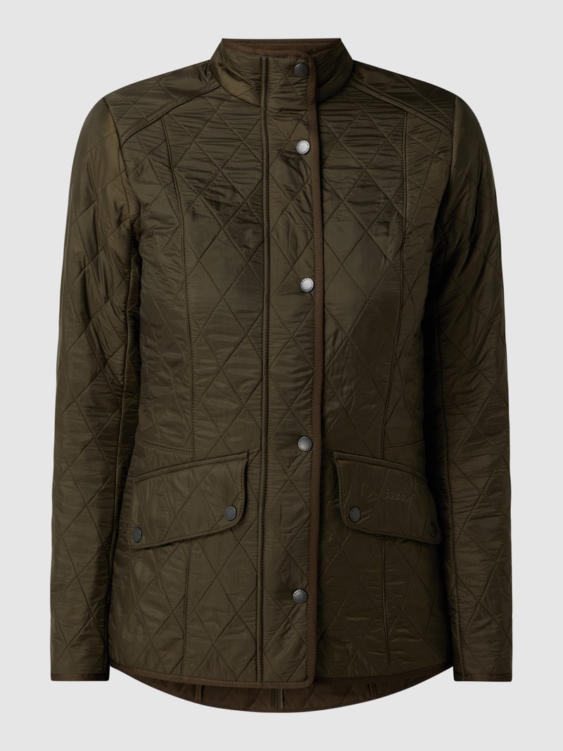 Steppjacke mit Fleecefutter Modell 'Cavalry' in olivgrün