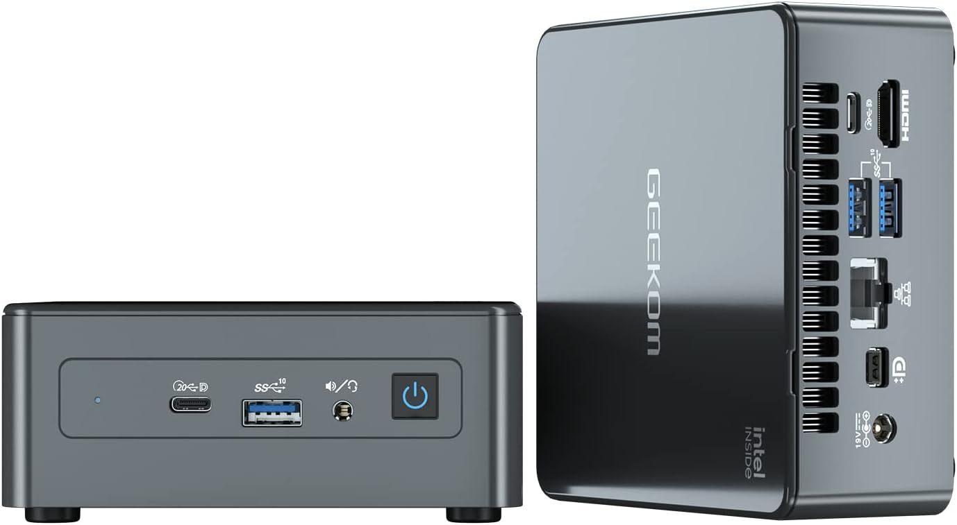 GEEKOM Mini-PC (Intel Core i7 11390H, Intel Iris Xe (unterstützt 8K), 32 GB RAM, 1000 GB SSD, 1000gb mini-pc ddr4 windows 11 pro mit 8k uhd usb4, wifi 6)