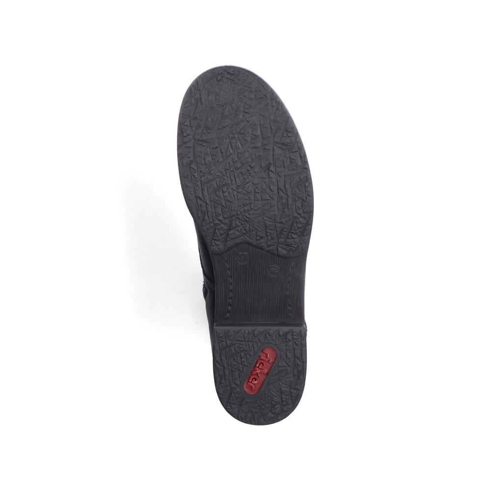 Rieker Damen Schnürstiefel tiefschwarz