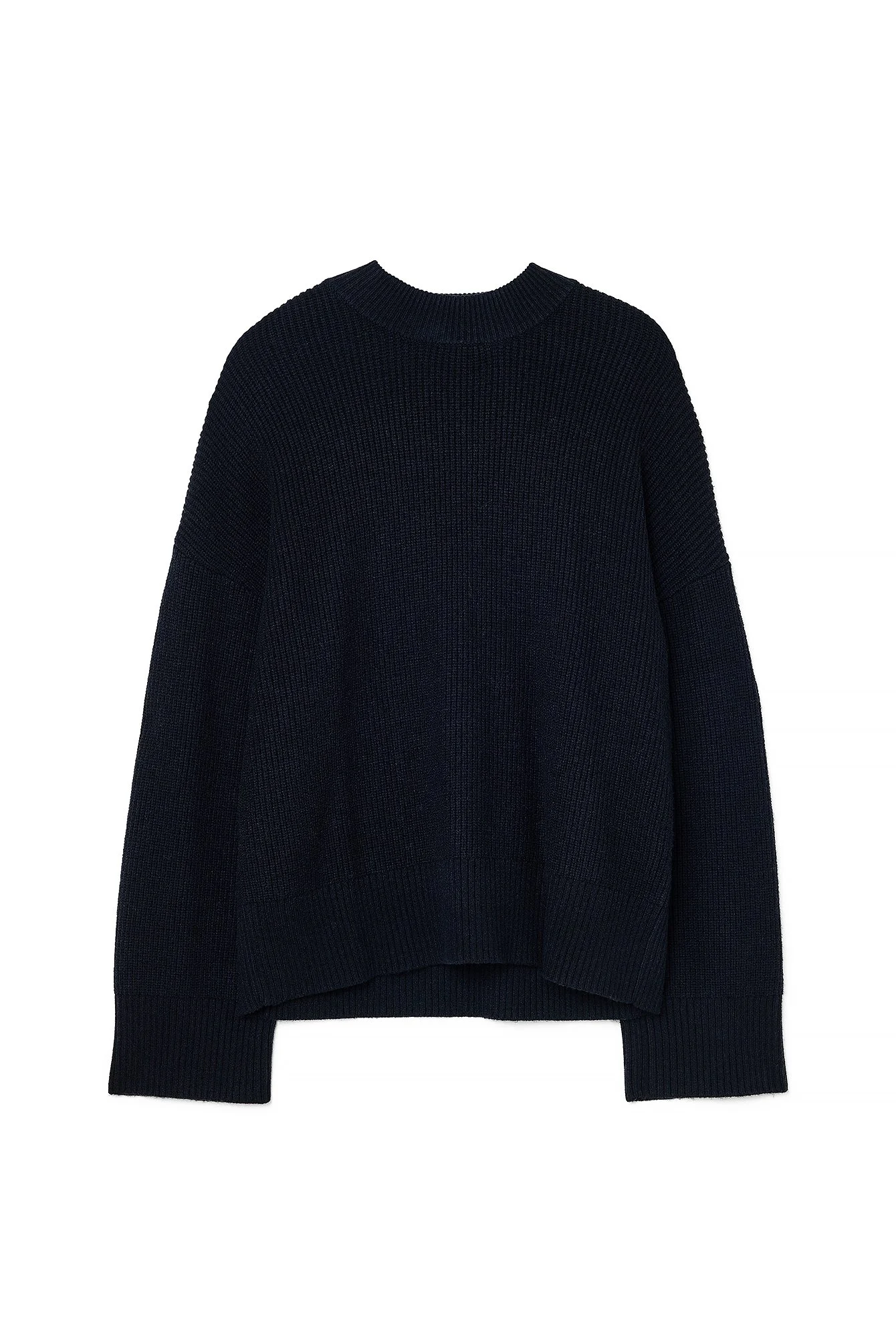 Rundhalsausschnitt Strickpullover