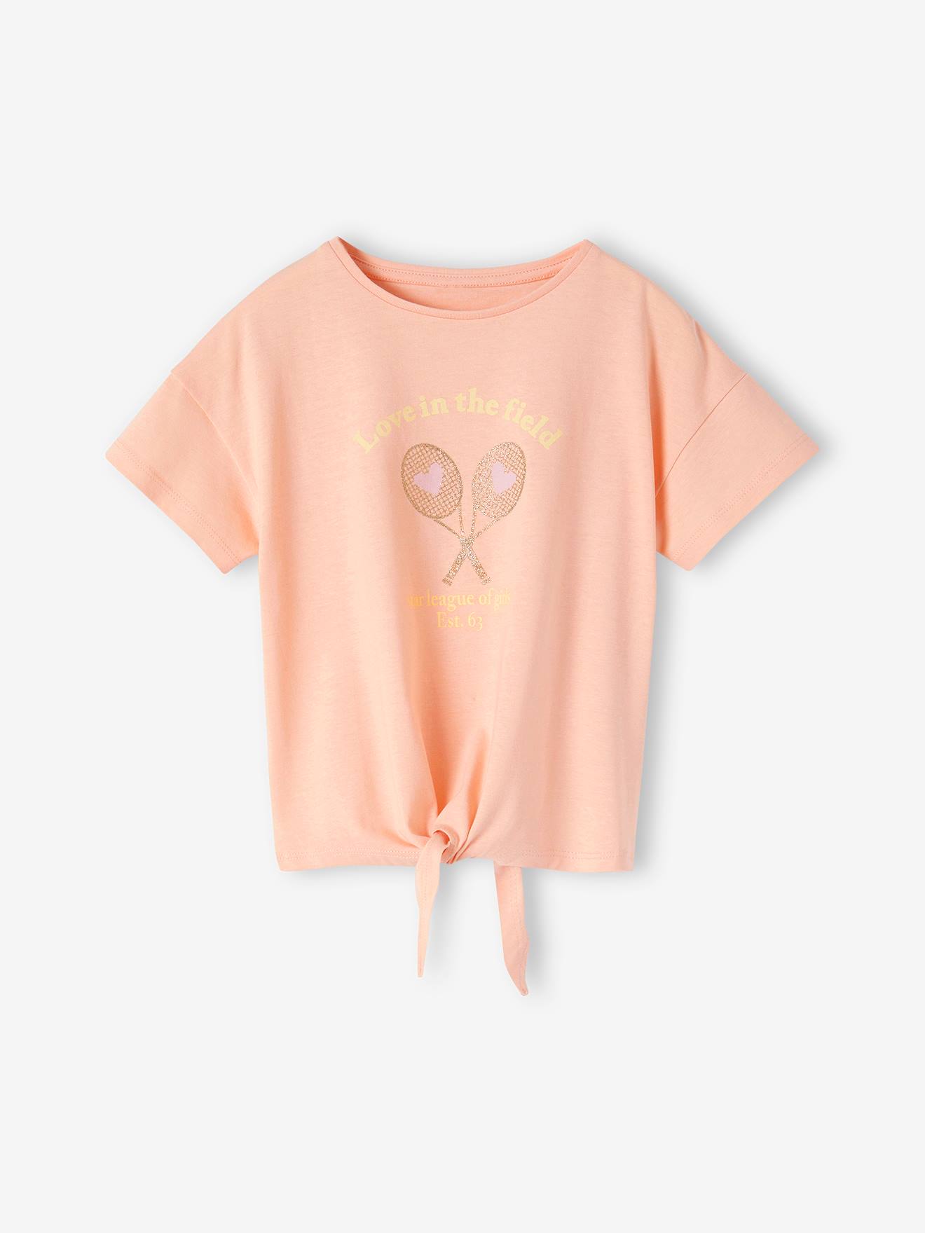Vertbaudet Weites Mädchen Sport-Shirt - koralle