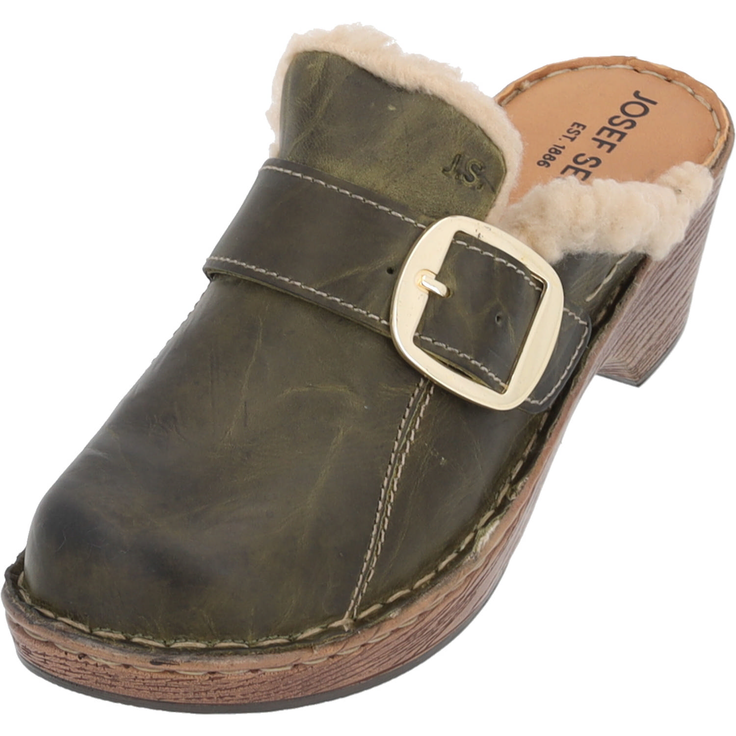 Josef Seibel Lily 10 77610, Clogs, Damen, Oliv