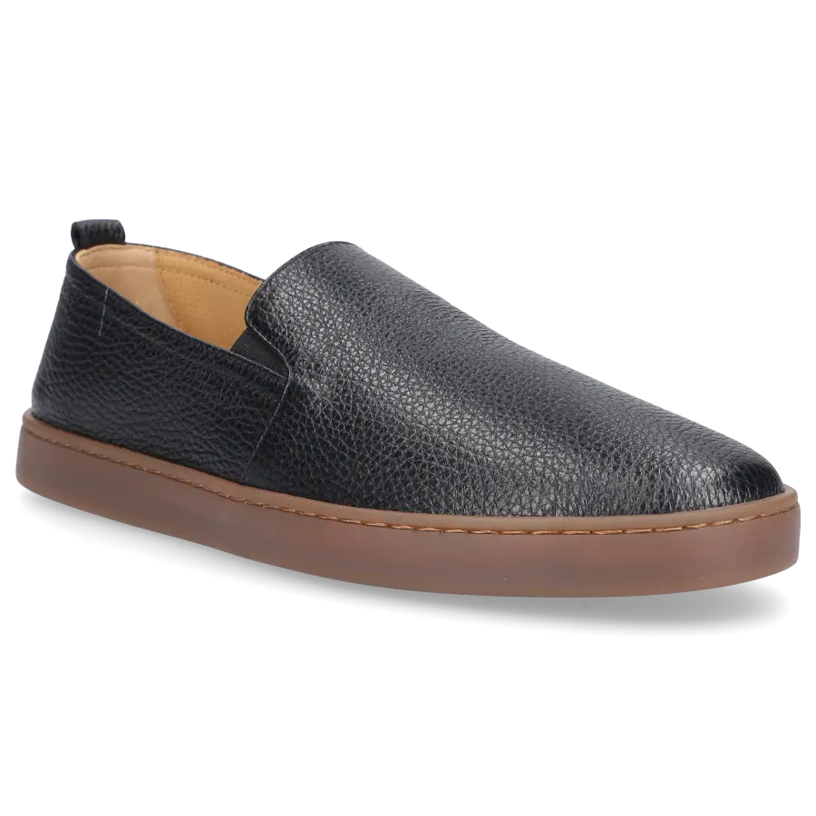 Henderson - Slipper RODI Hirschleder - schwarz