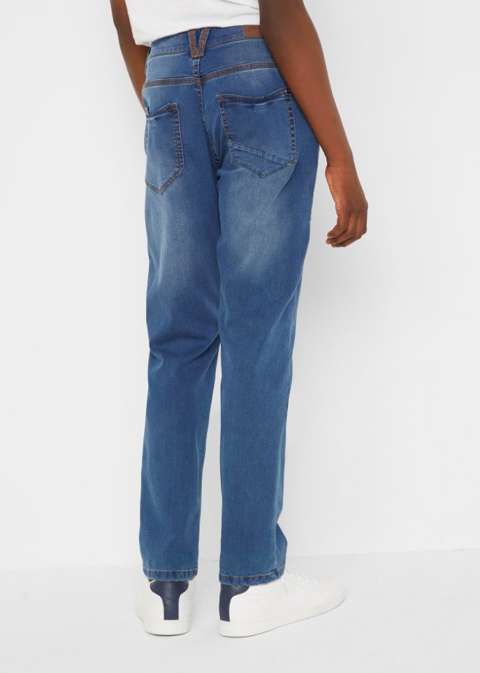 Jungen Jeans mit Fleece, Slim Fit
