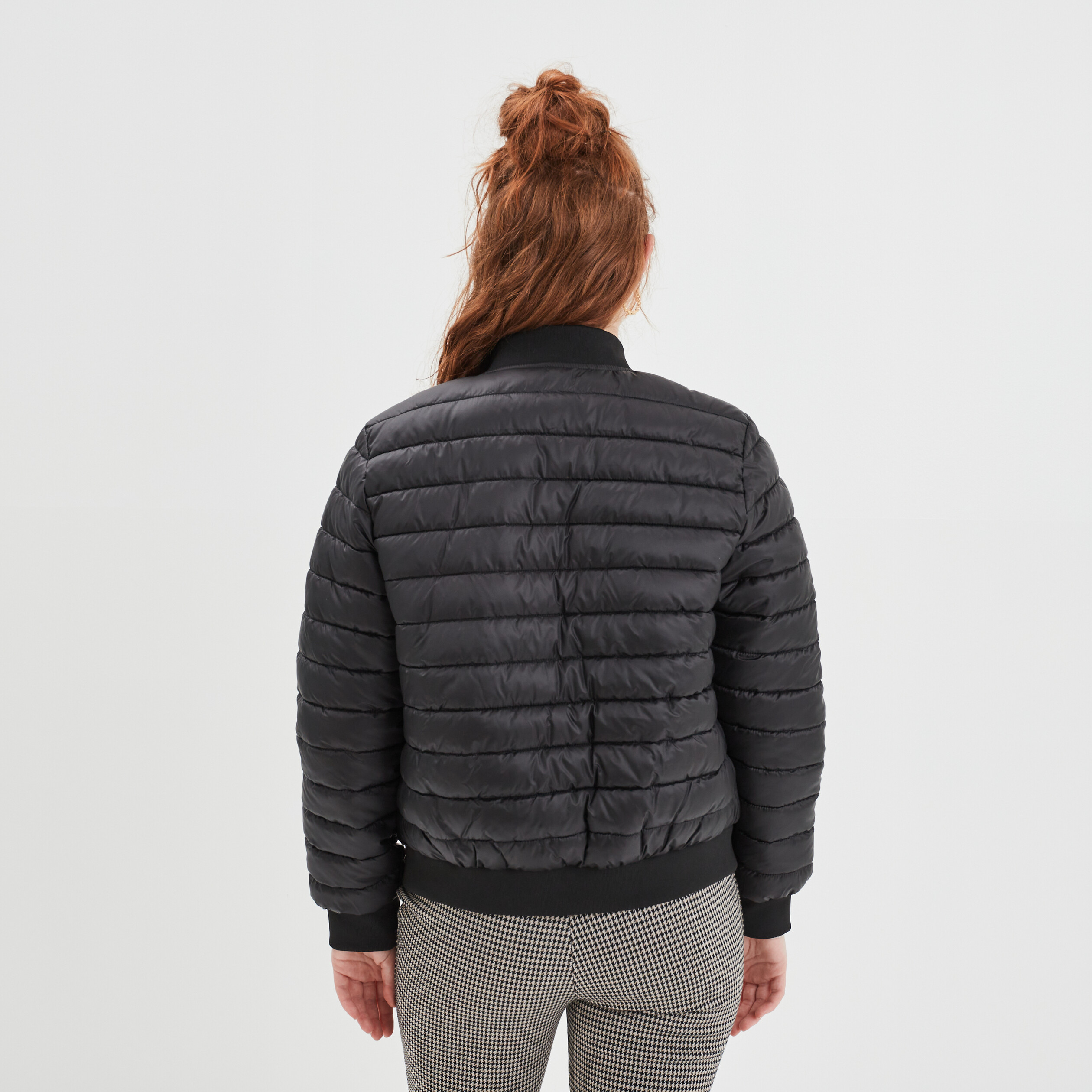 Doudoune courte zippée col teddy Liberto noir femme | La Halle