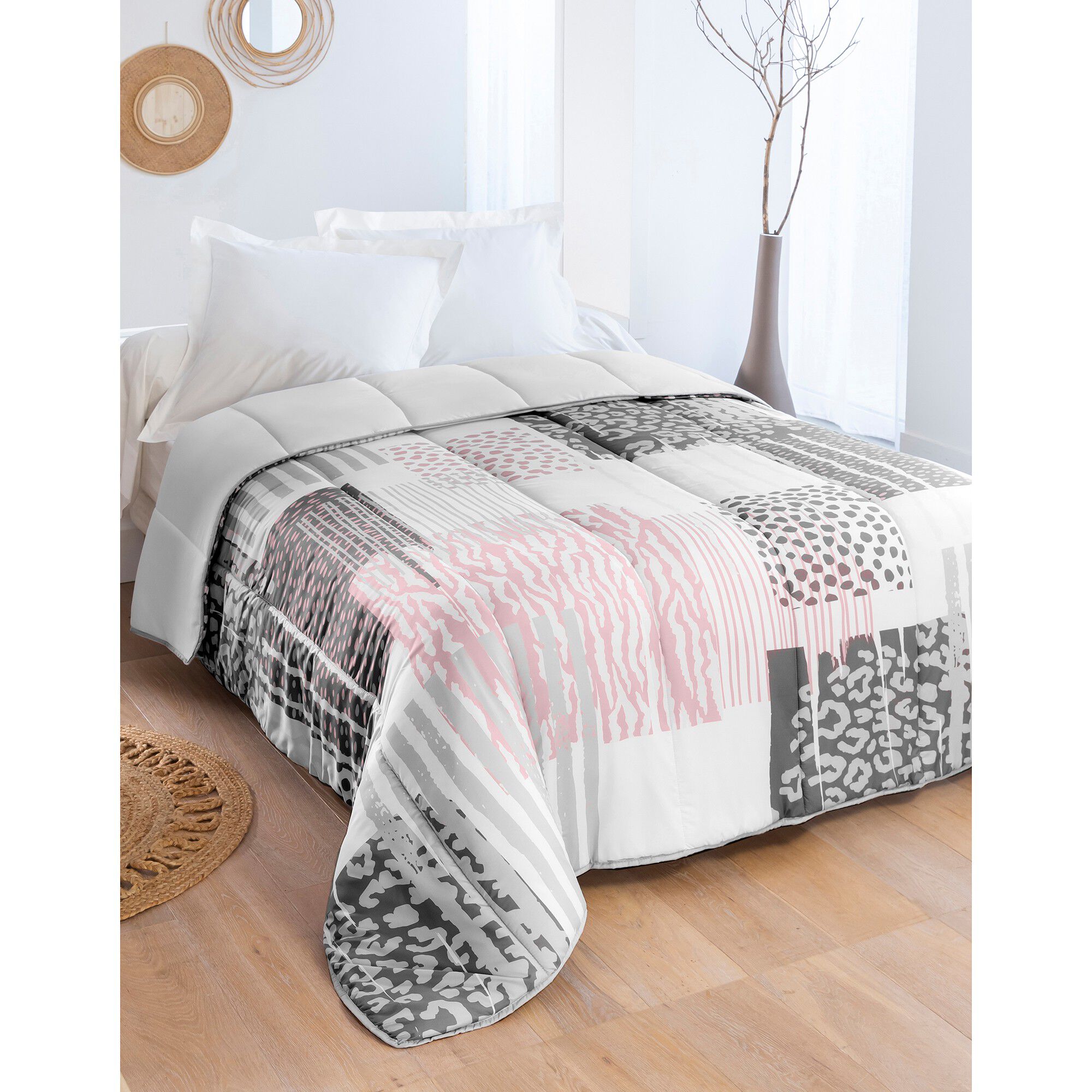 Couette microfibre imprimée Savane