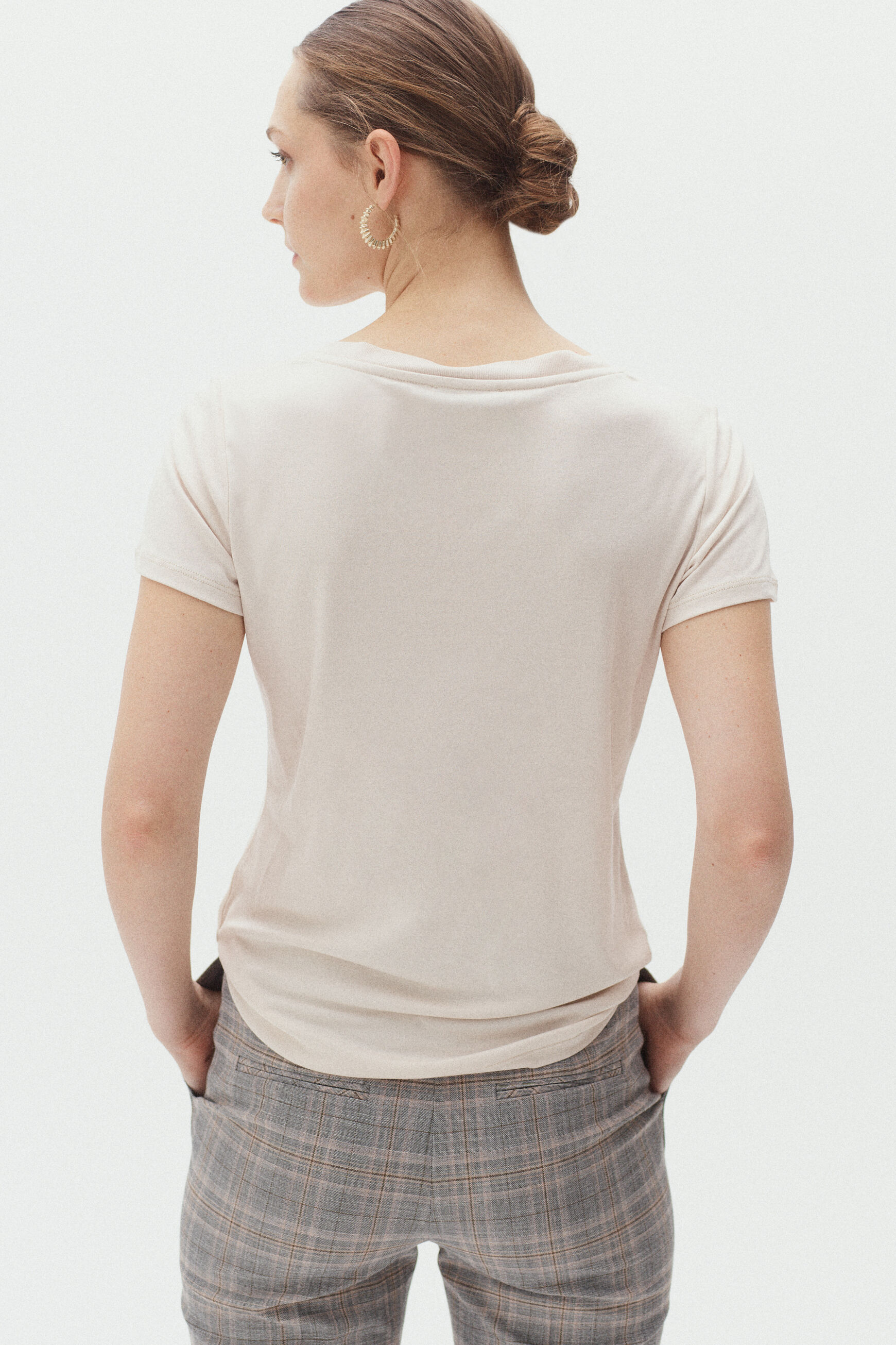 t-shirt anita ecru femme